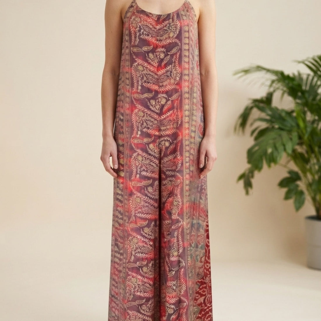 Nisha Halterneck Buksedragt - Pink