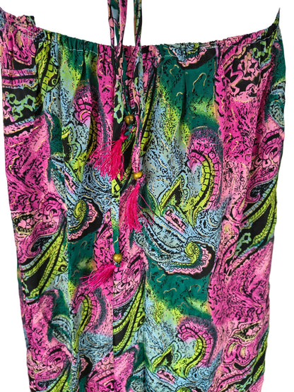 Nisha Halterneck Buksedragt - Paisley Pink