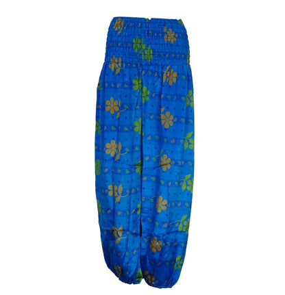 Haremsbukser Vintage Floral Blue
