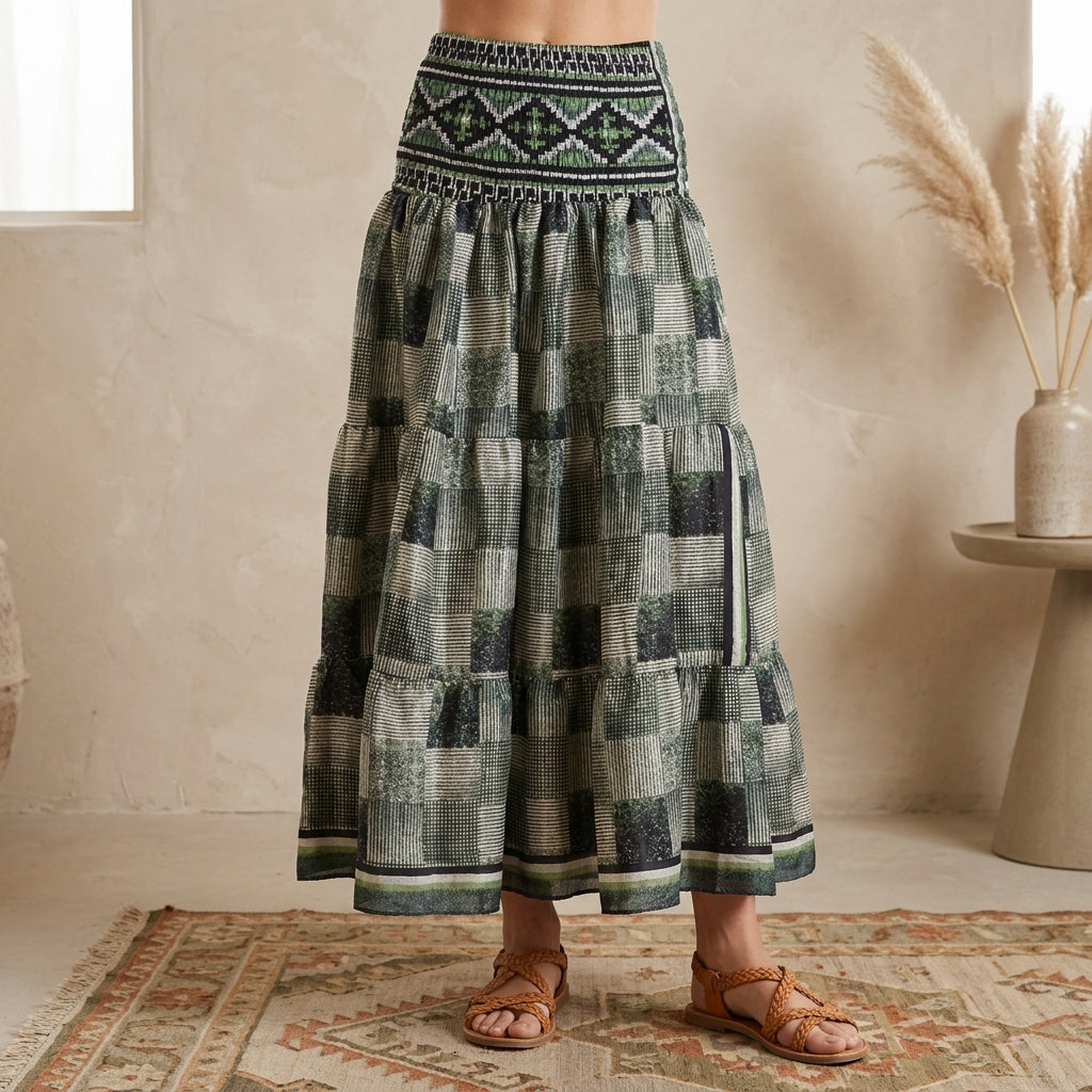 Maxi Nederdel Grey n&