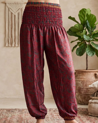 Haremsbukser Vintage Dark Fuchsia