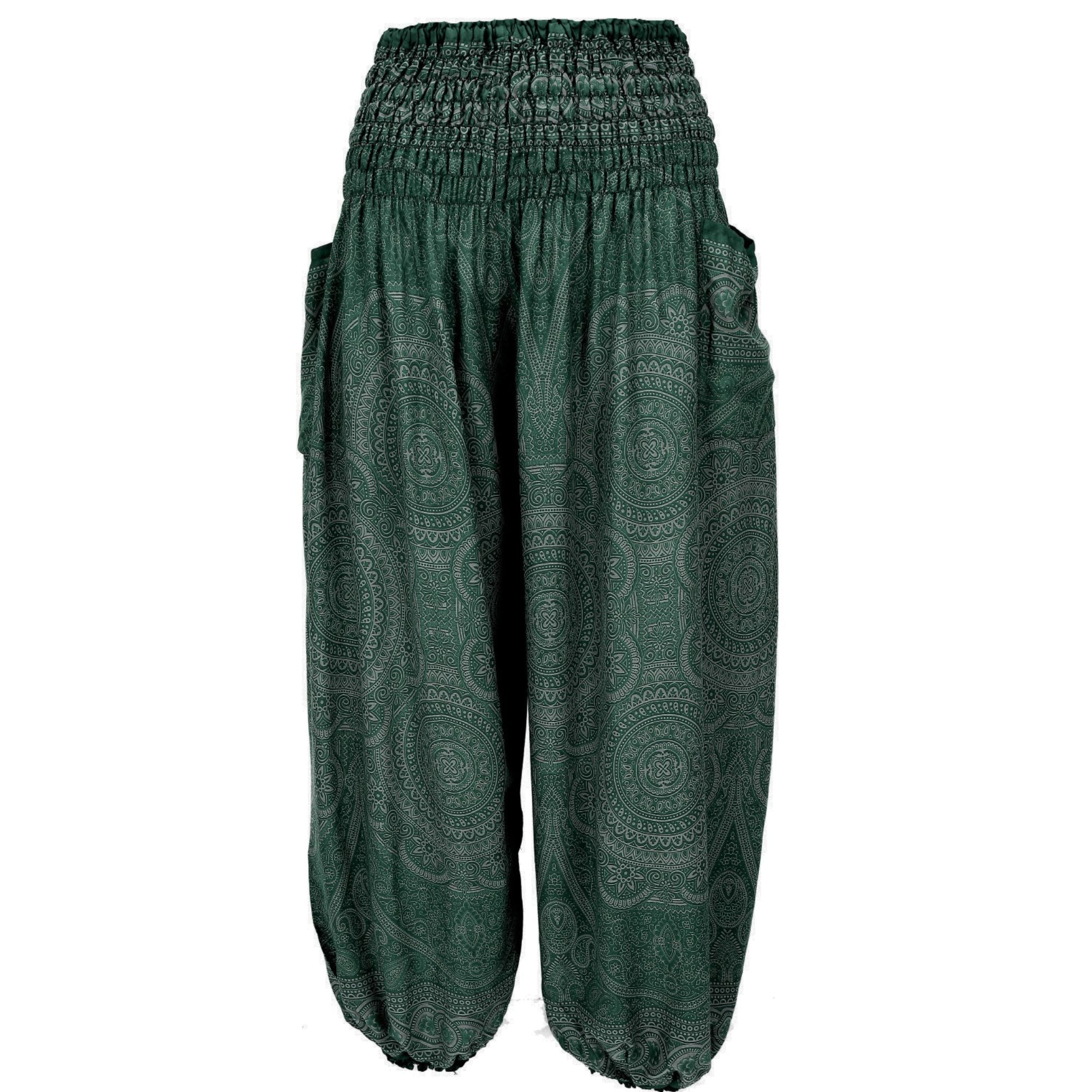 Thai Haremsbukser High-Cut Green