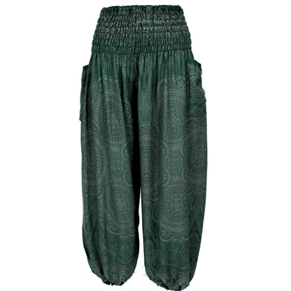Thai Haremsbukser High-Cut Green