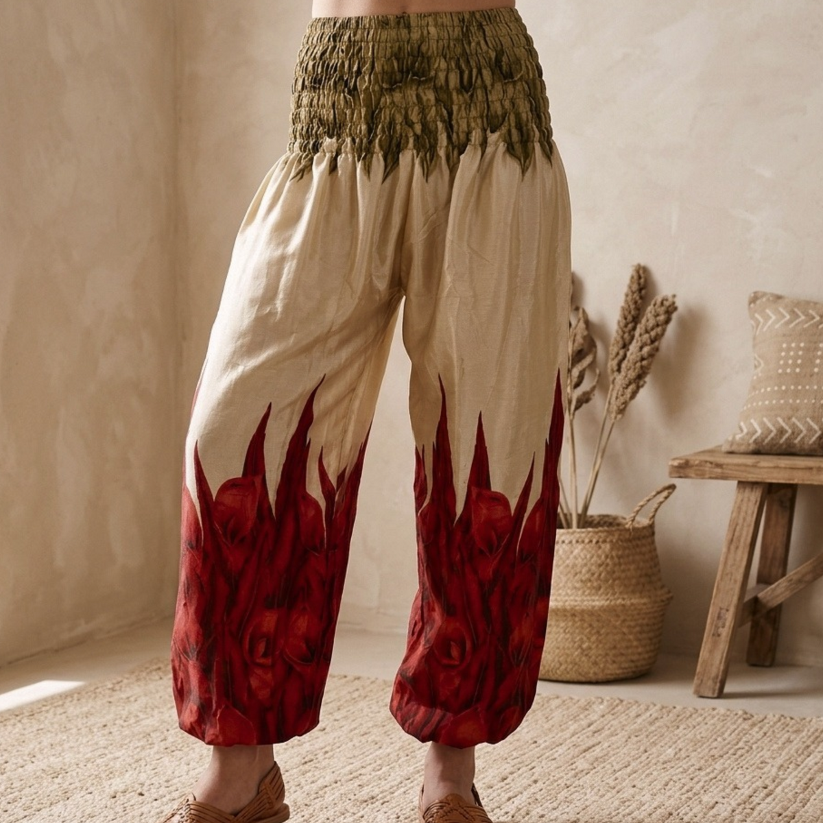 Haremsbukser Vintage Red n&