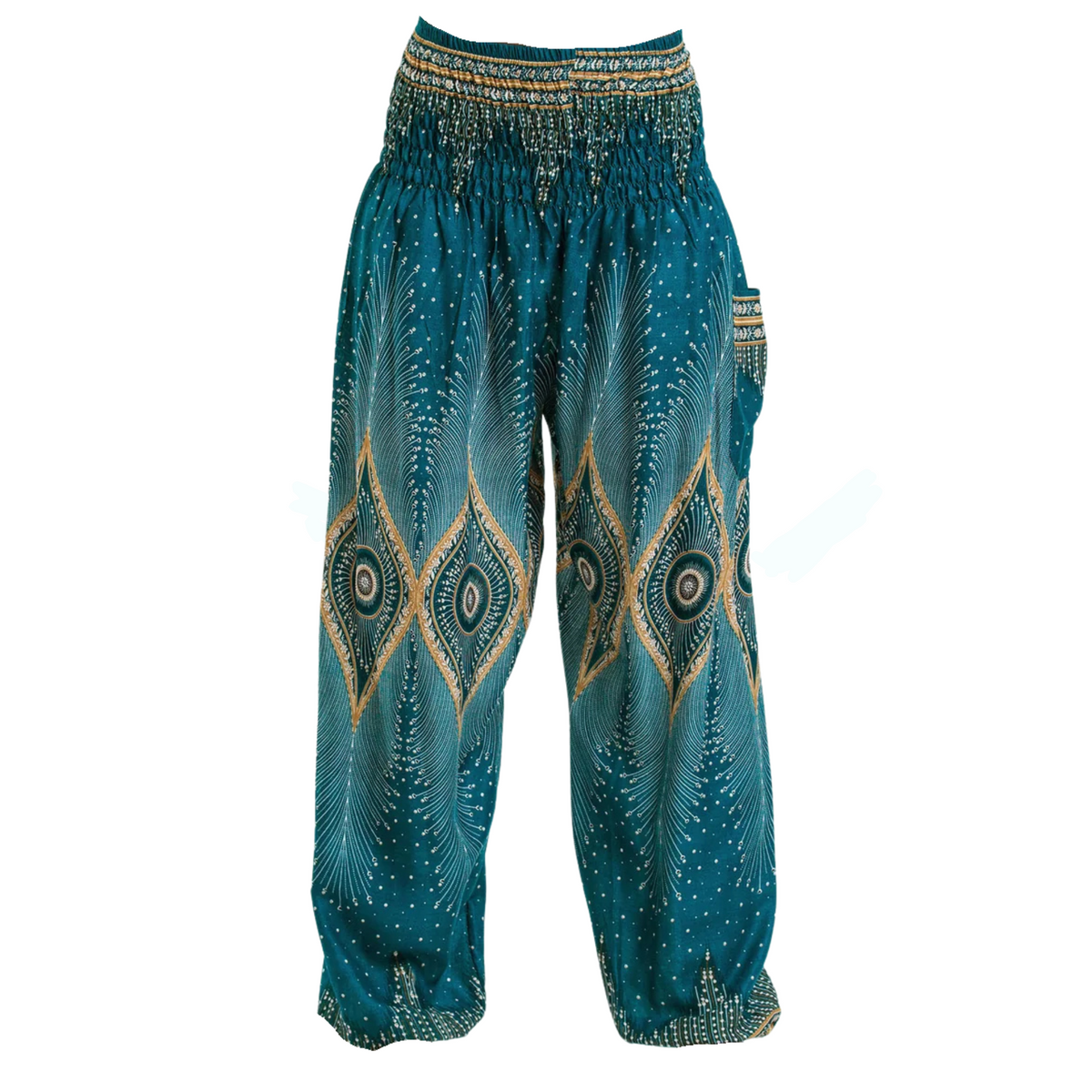 Thai Haremsbukser High-Cut Turquoise Eye