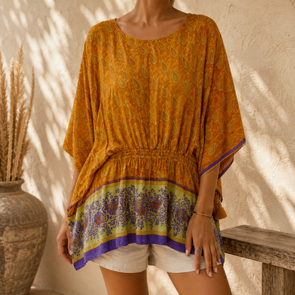 Priya Kaftanbluse Burnt Orange