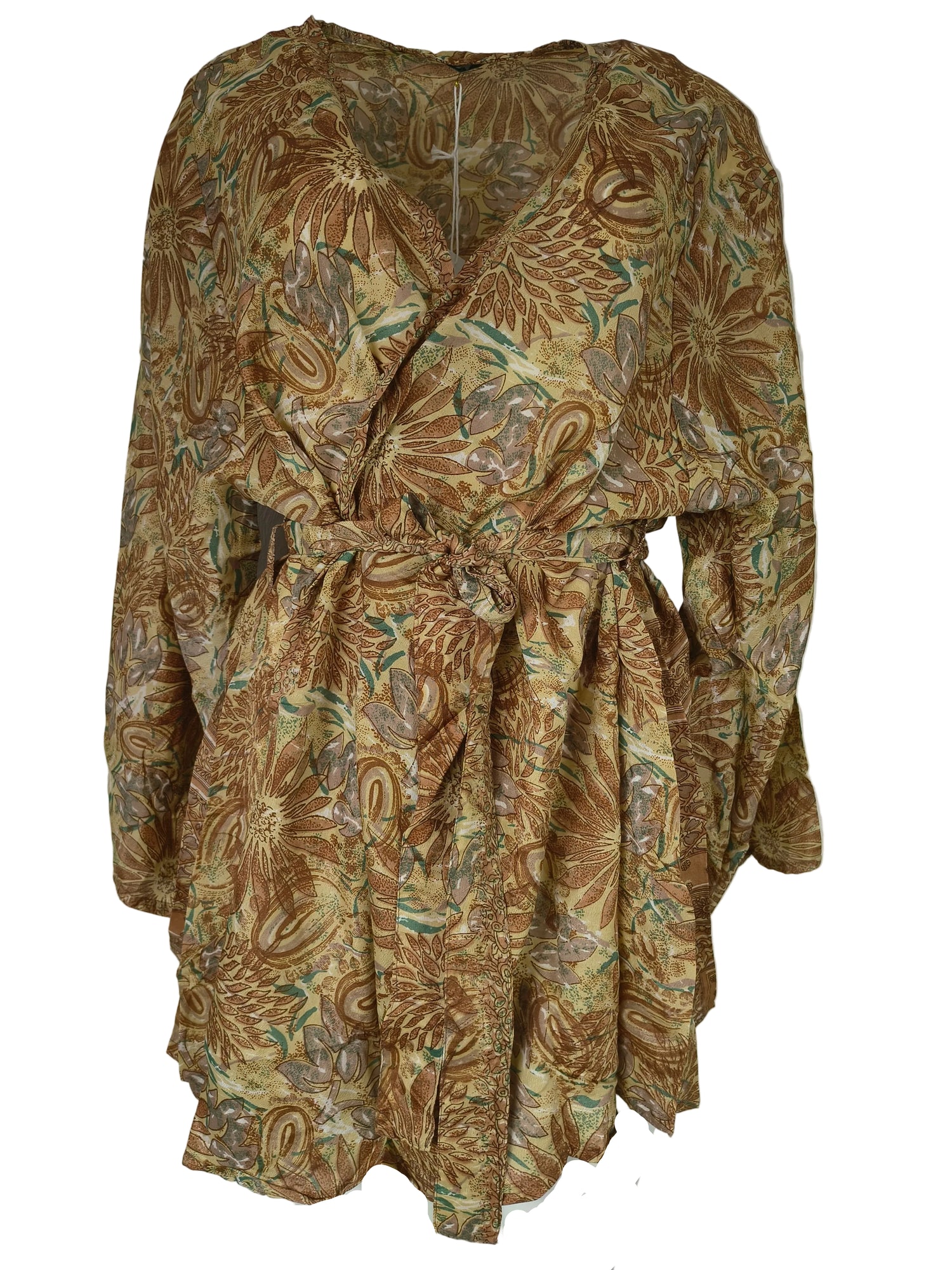 Avani Kimono Floral Brown
