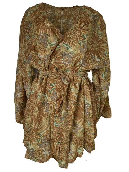 Avani Kimono Floral Brown