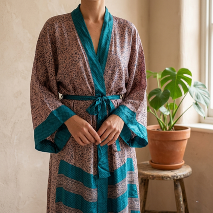 Leela Lang Kimono Blue n&