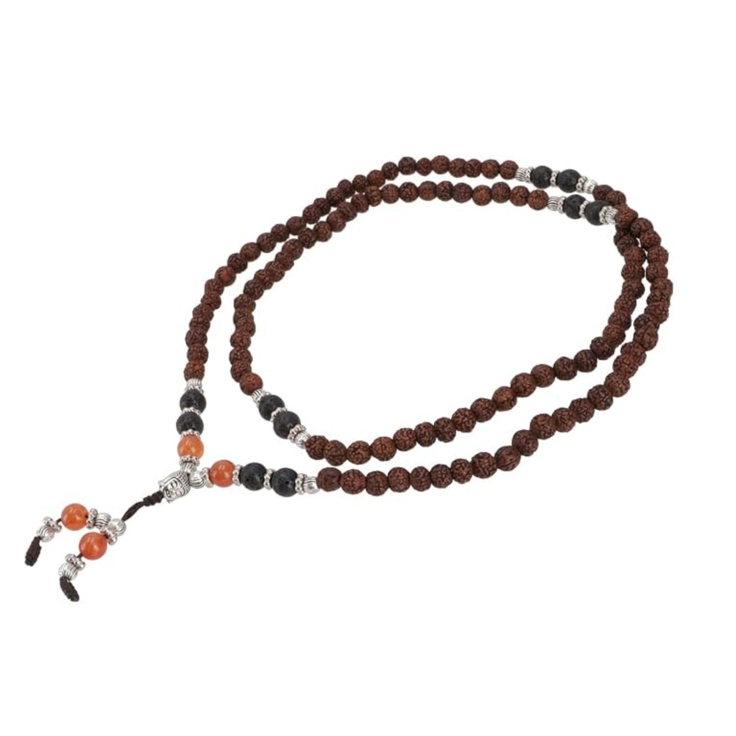 Mala halskæde med Rudraksha-frø