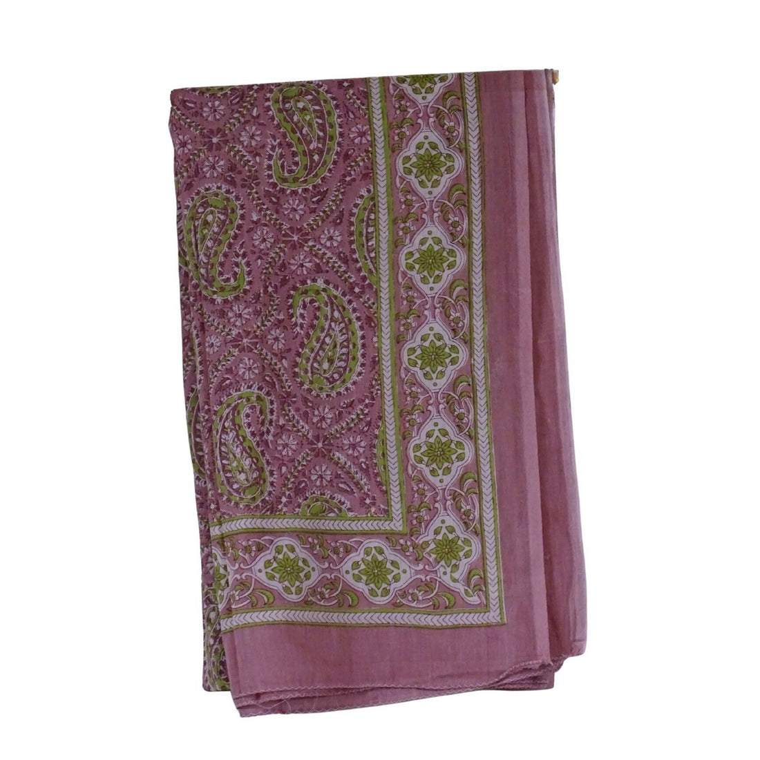 Blockprint Sarong Paisley Rose