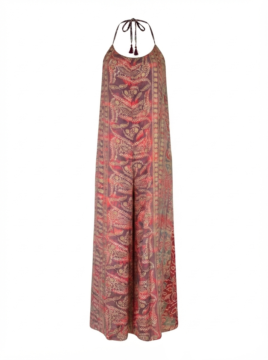 Nisha Halterneck Buksedragt - Pink