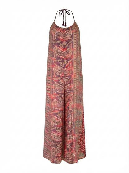 Nisha Halterneck Buksedragt - Pink