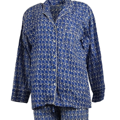 Pyjamas Blockprint India Blue