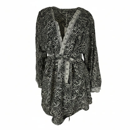 Kort silke kimono