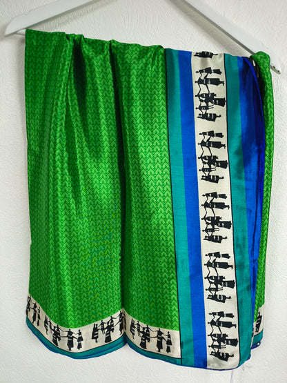 Meera Silketørklæde Green n&