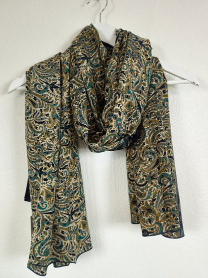 Meera Silketørklæde India Paisley
