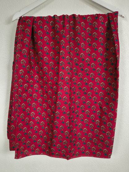 Meera Silketørklæde Floral Red