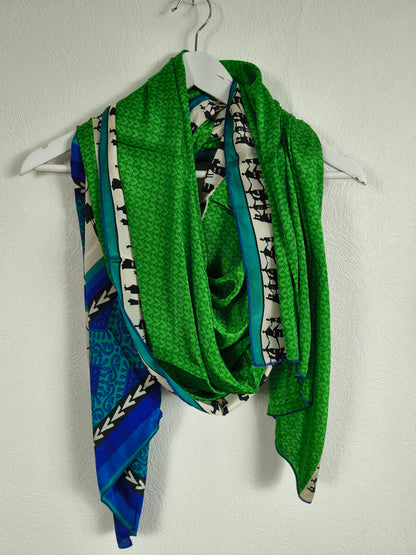 Meera Silketørklæde Green n&