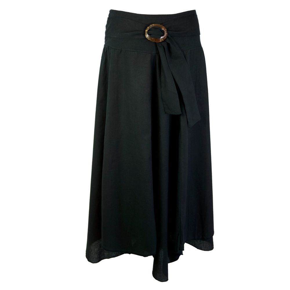 Sort Maxi Nederdel