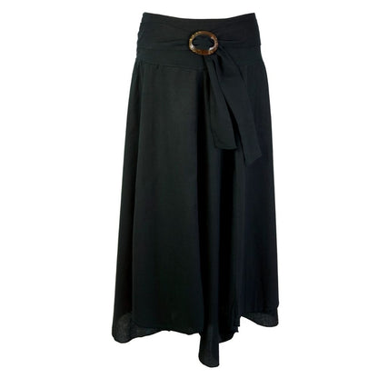 Sort Maxi Nederdel