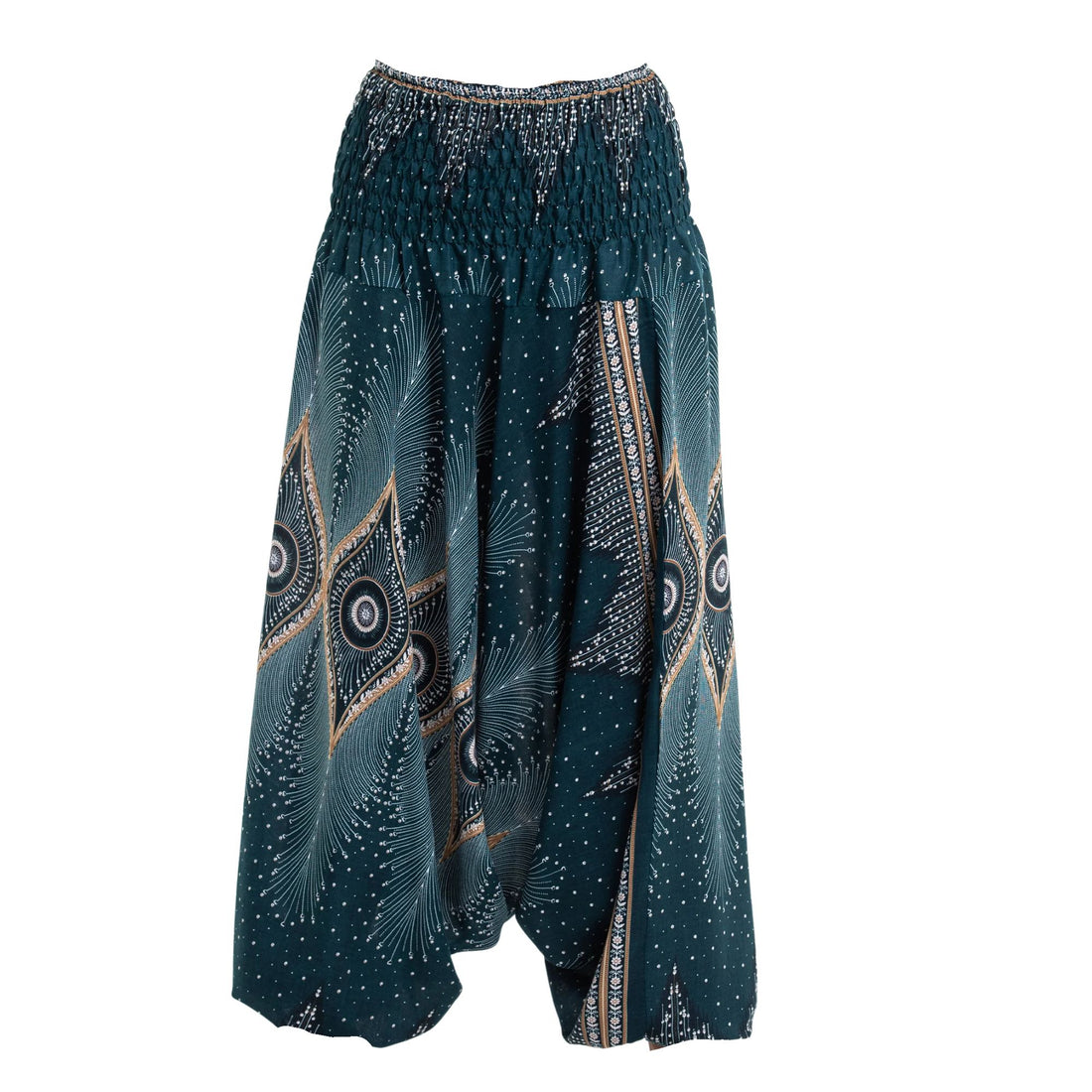Thai Baggy Haremsbukser Diamond Turquoise
