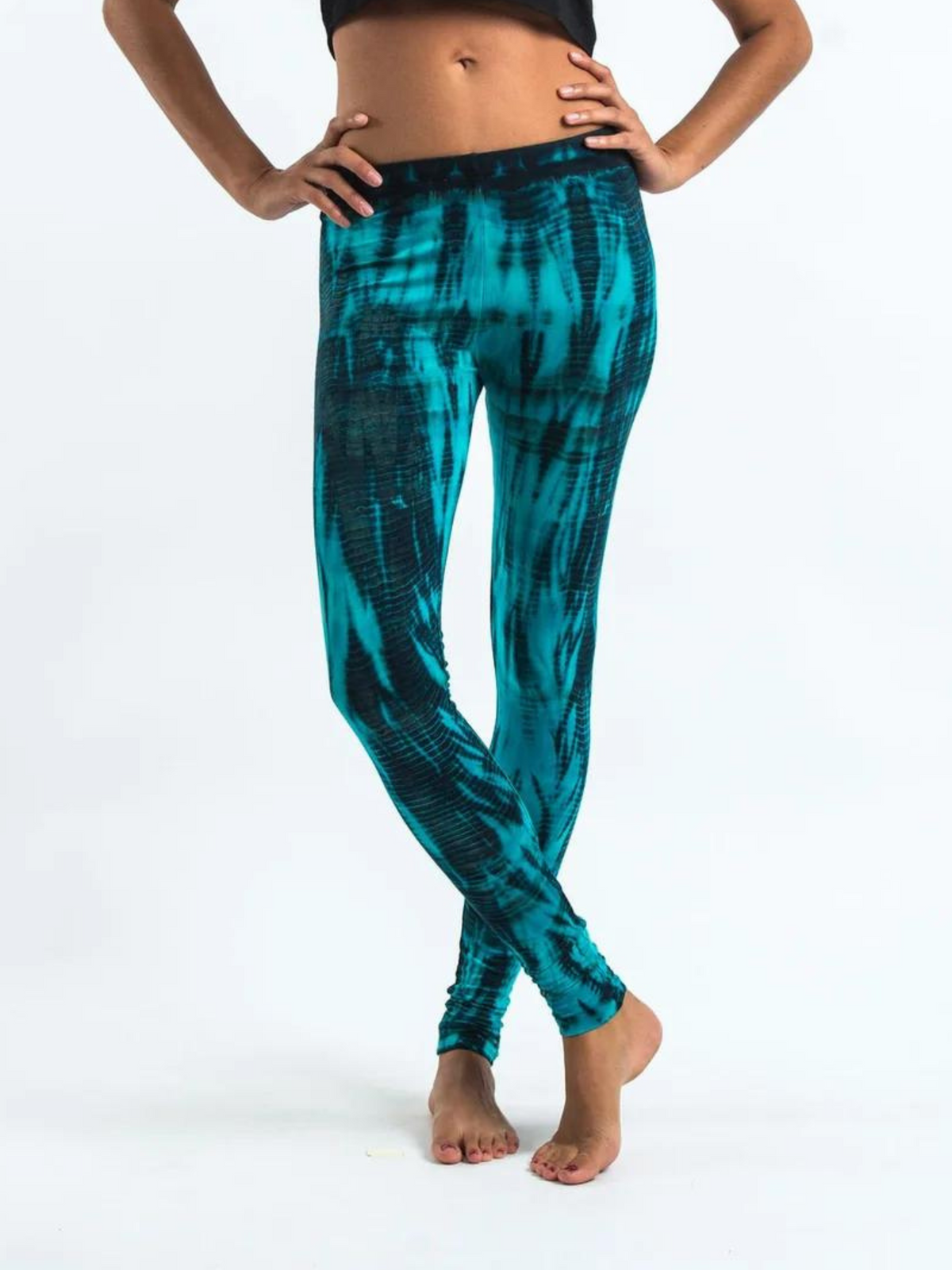 Tie Dye Leggings Turkis