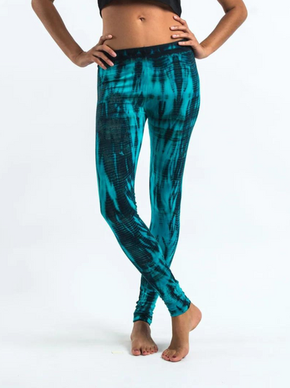 Tie Dye Leggings Turkis
